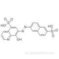 Ácido 5-quinolinesulfónico, 8-hidroxi-7- (6-sulfo-2-naftilazo) - CAS 56990-57-9